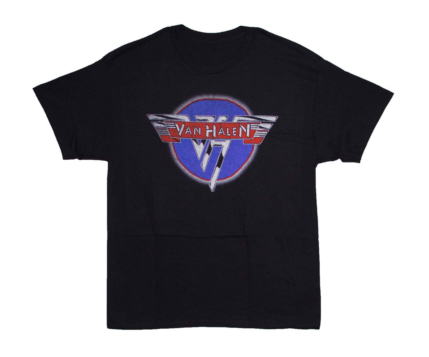 Van Halen Chrome (Red/White/Blue) Logo - BLK