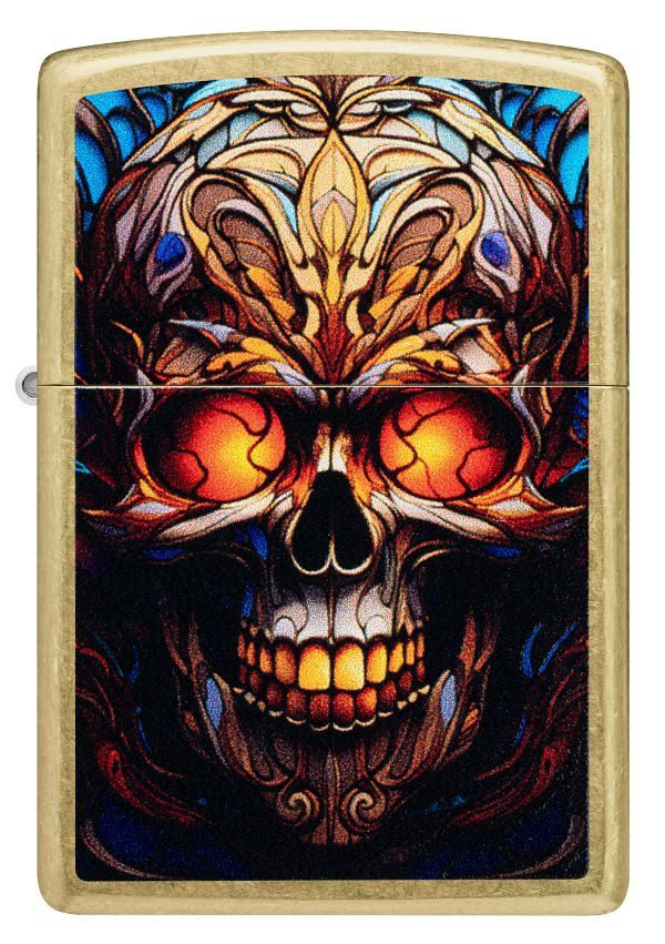 Skull Zippo 46715