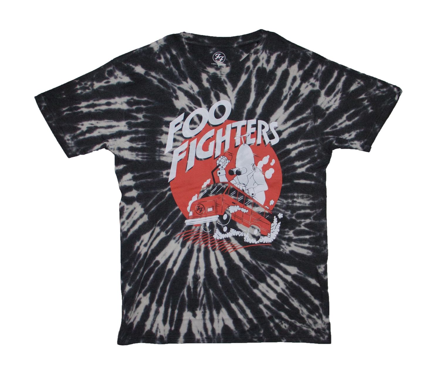 Foo Fighters Speeding Bus - TIE DYE GREY