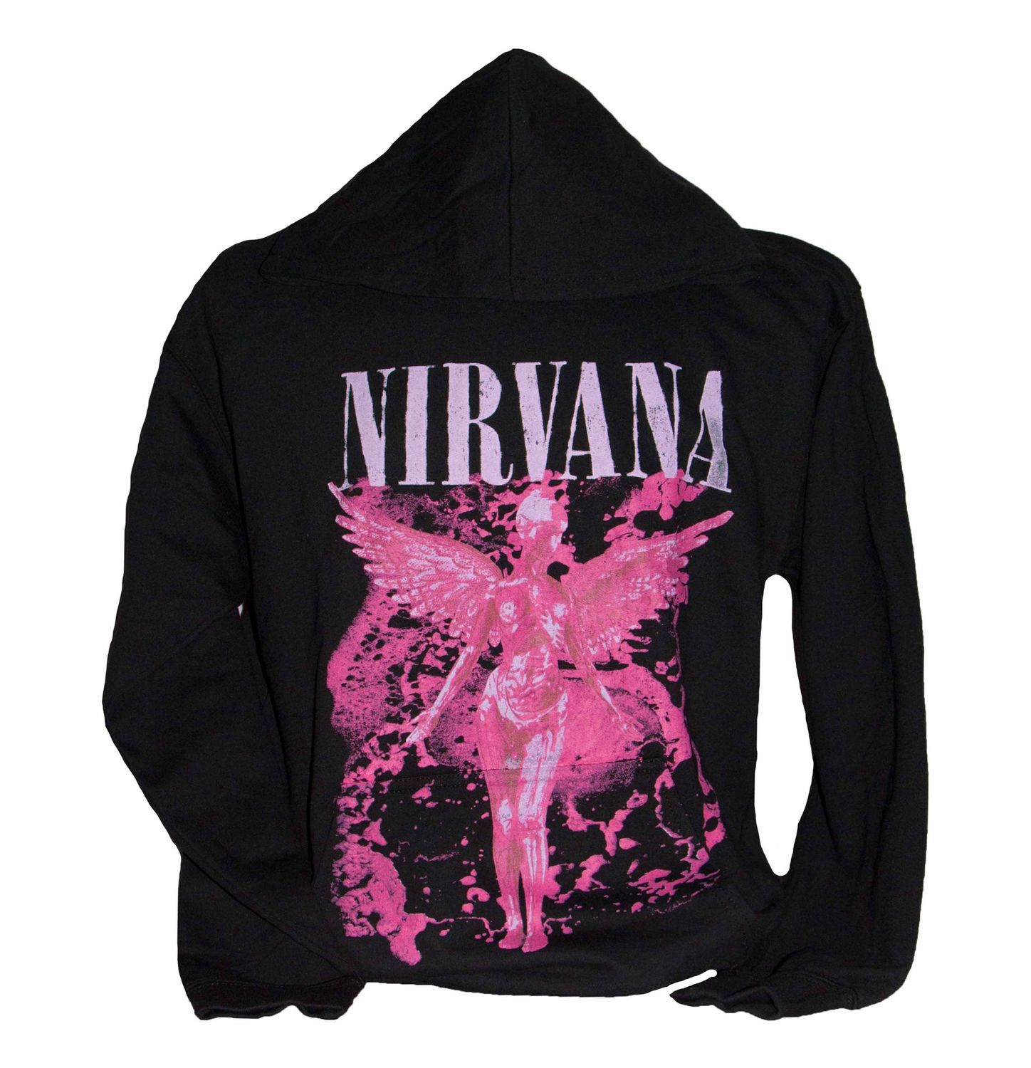 Nirvana Angel Red Hoodie - BLK