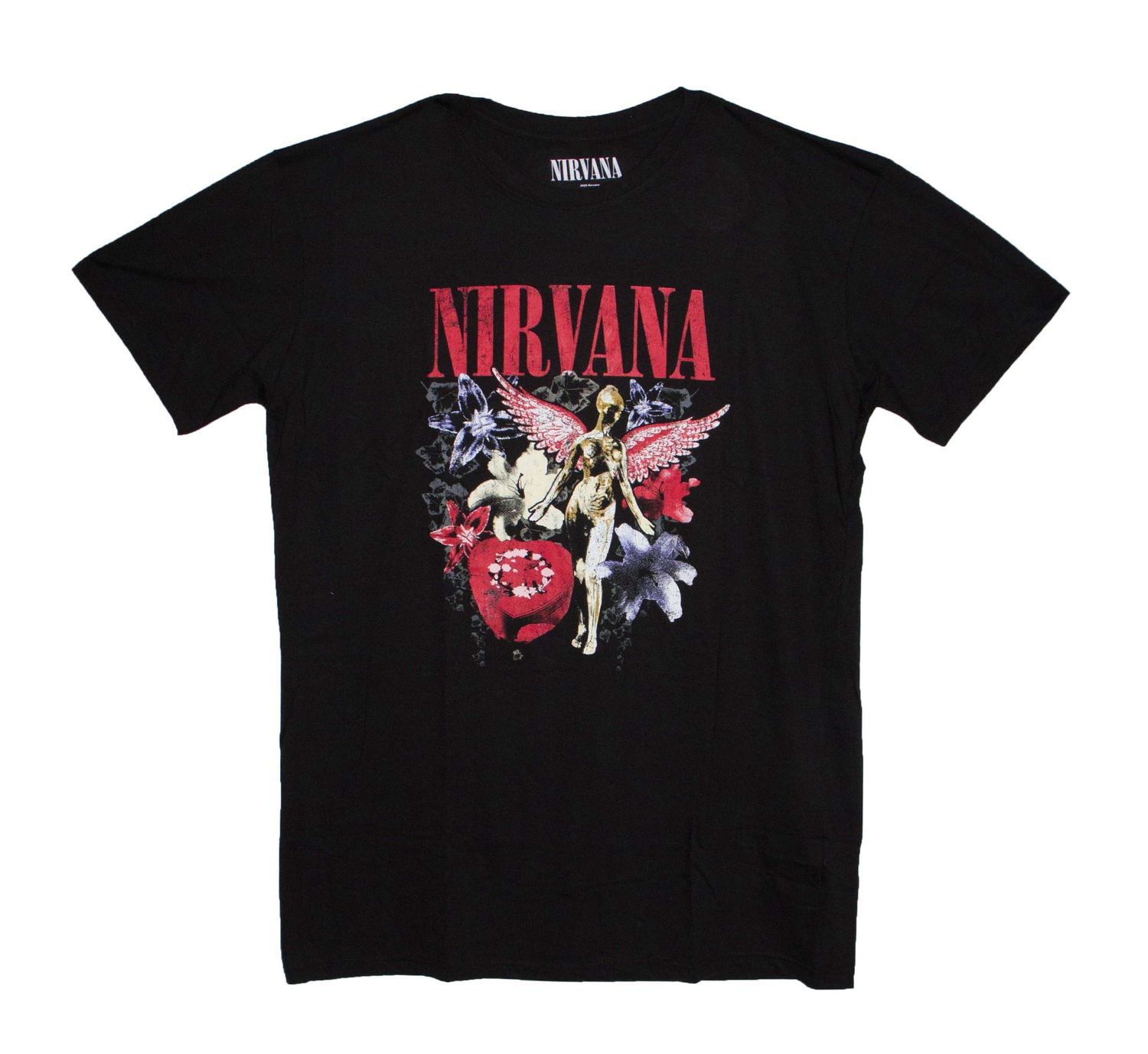 Nirvana - In Utero Collage Women's Tee Shirt Dress - BLK