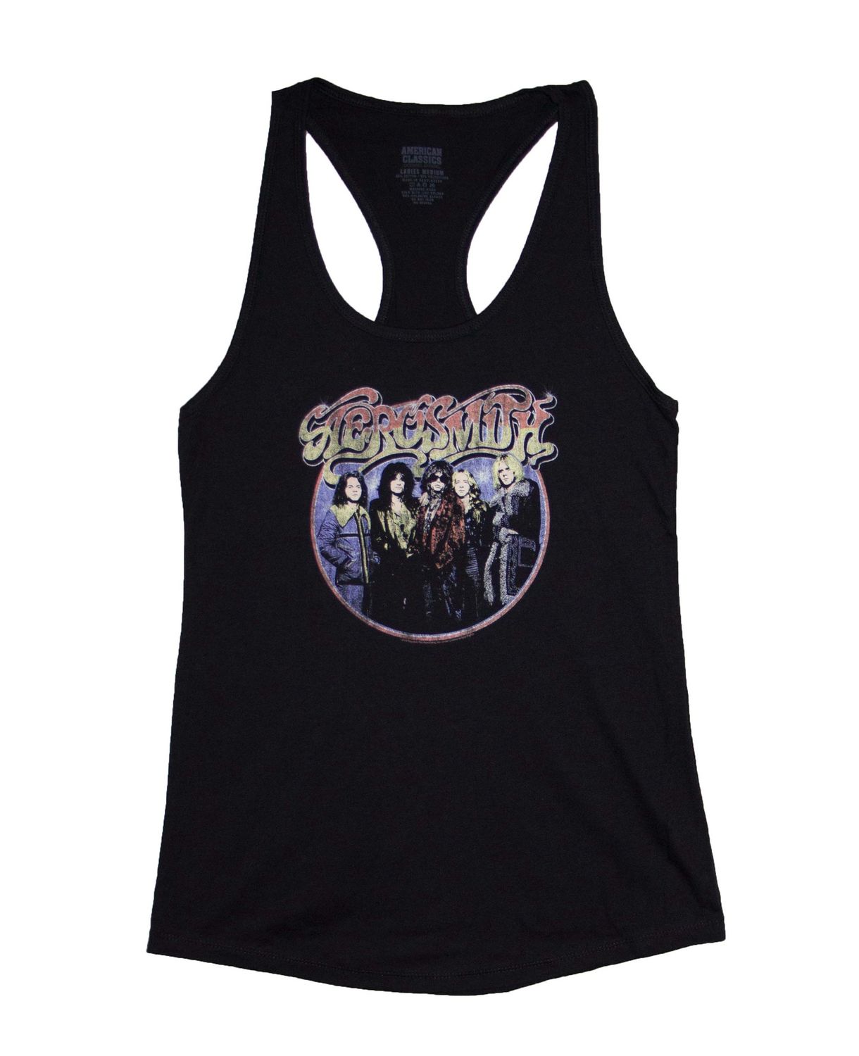 Aerosmith Circle Group Women's Racerback Tank - BLK