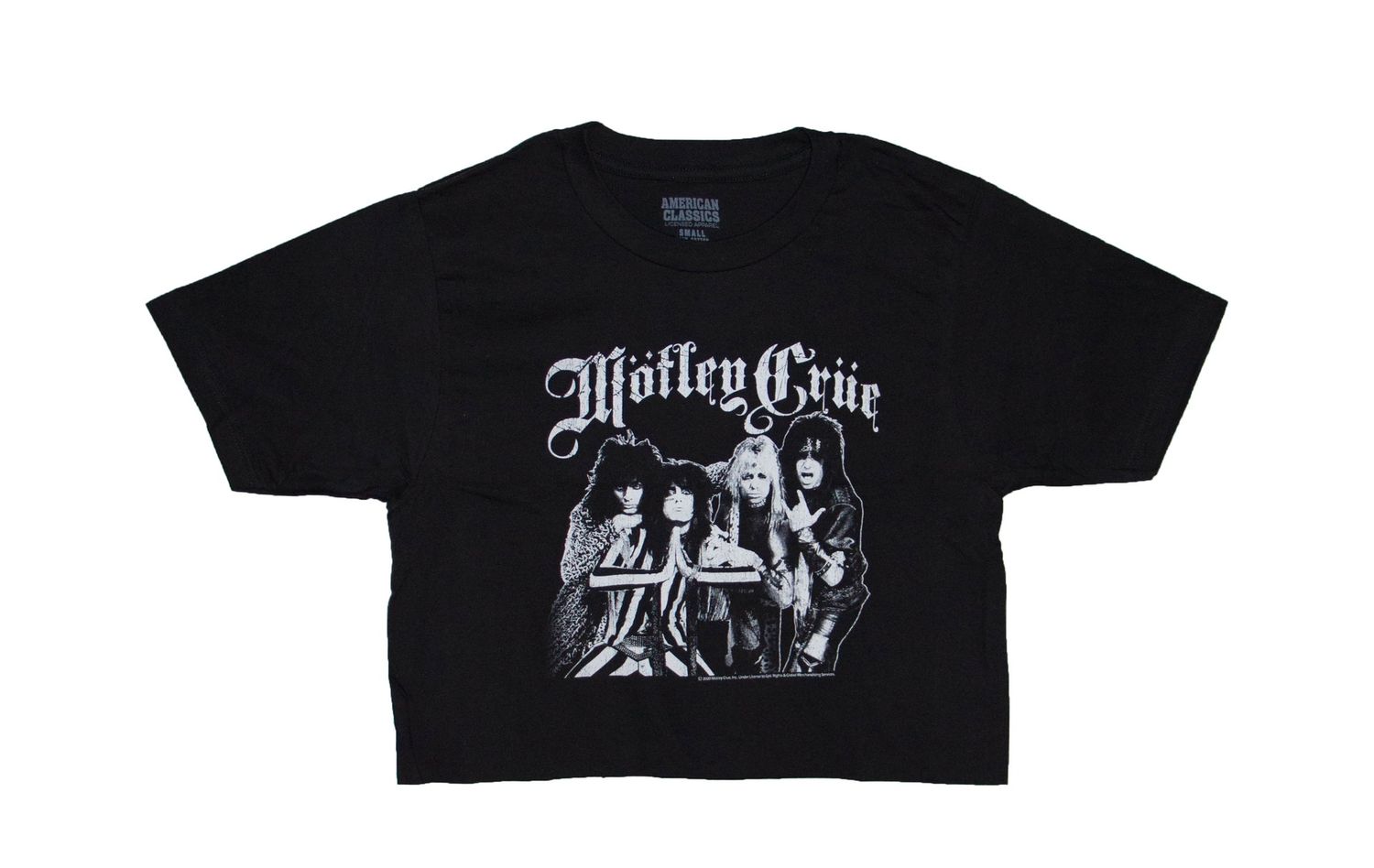 Motley Crue - B&amp;W Gothic Women's Crop - BLK