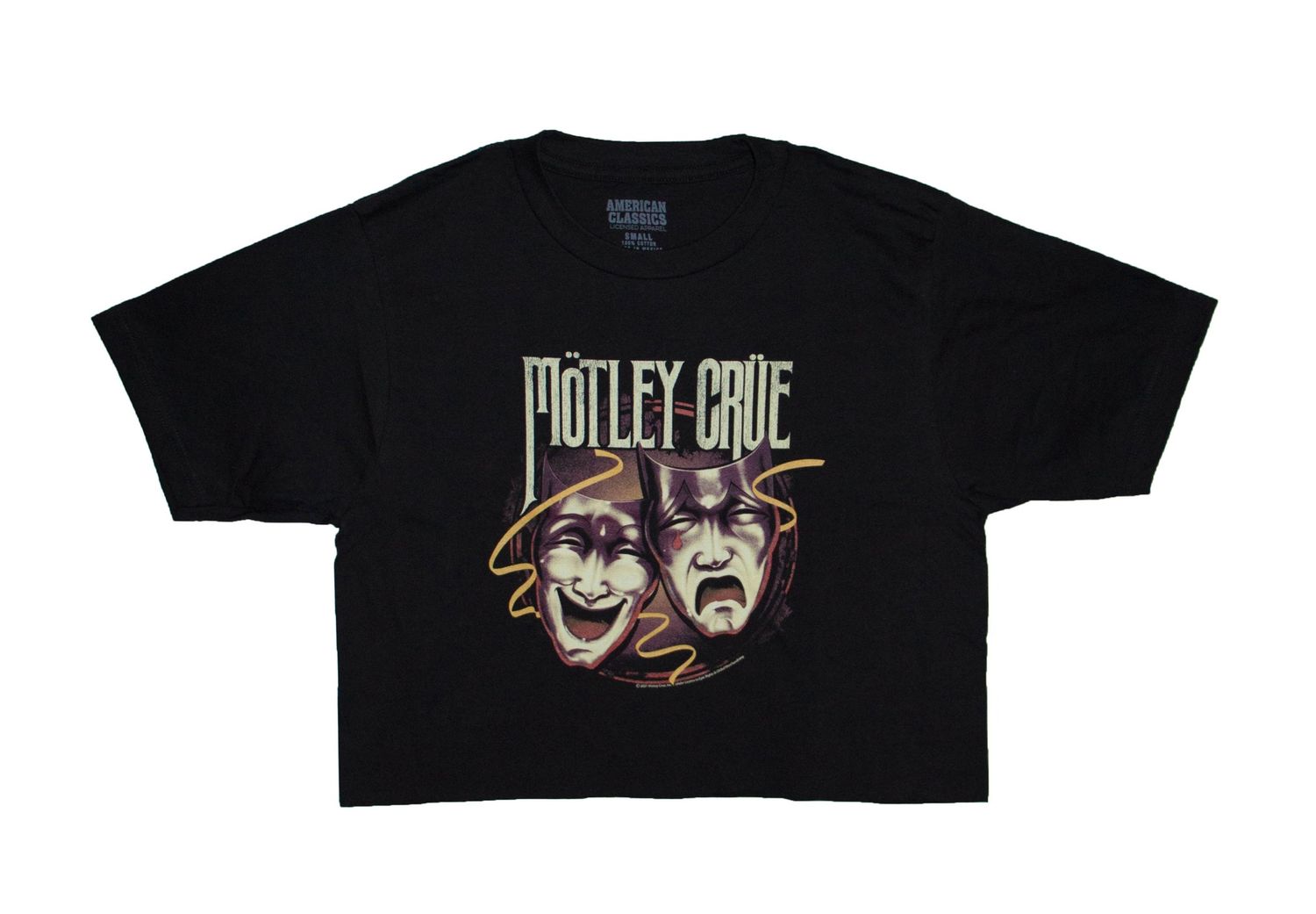 Motley Crue Theatre of Pain Women's Crop - BLK