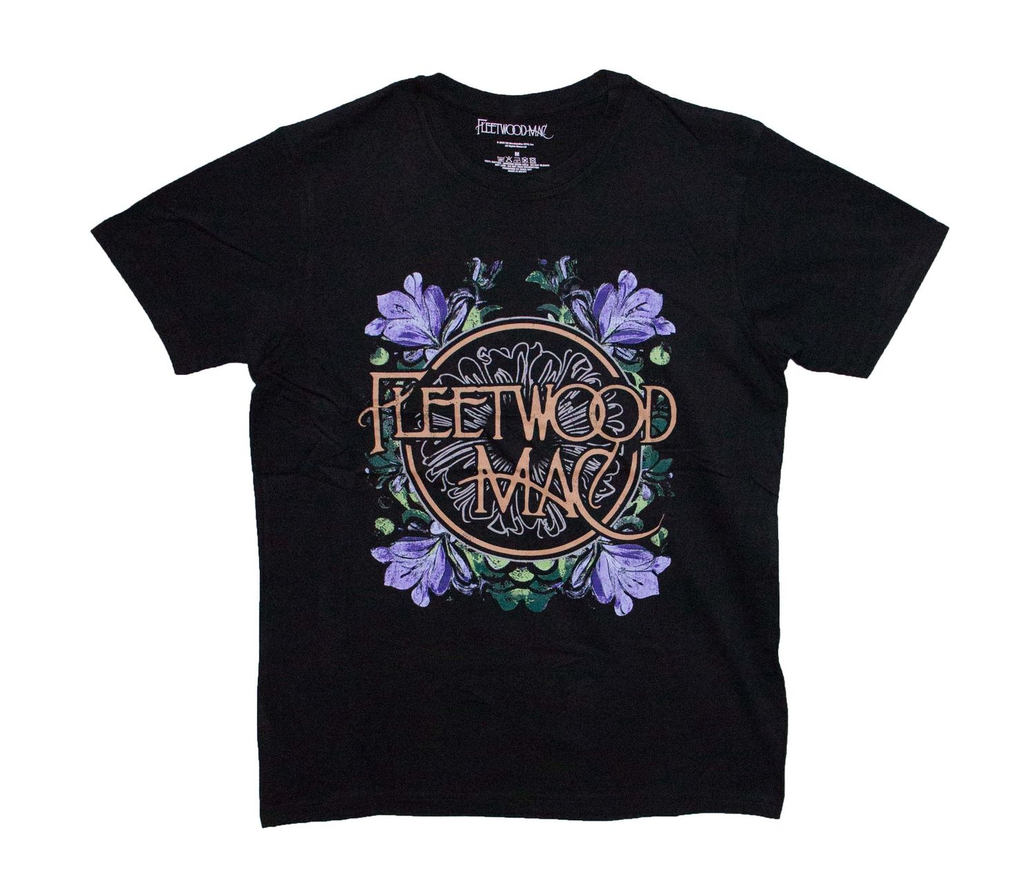 Fleetwood Mac - Circle Floral Logo BL Carbon