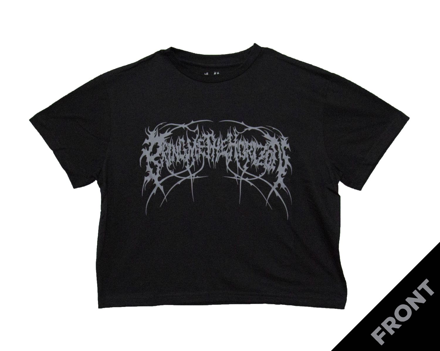 Bring Me The Horizon - Metal Logo Women's Crop - BLK