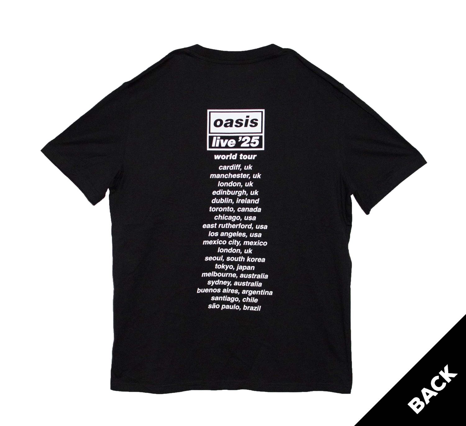 Oasis Wonderwall Live 25 World Tour - BLK
