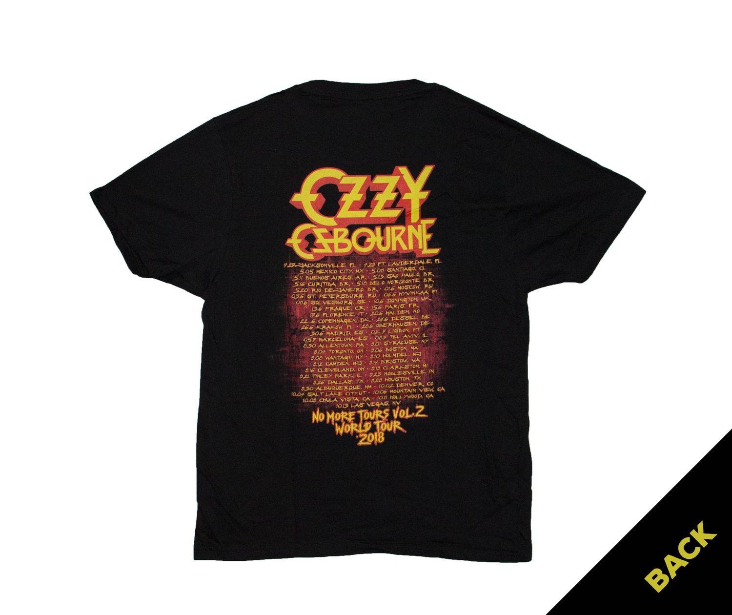 Ozzy Osbourne No More Tours - BLK