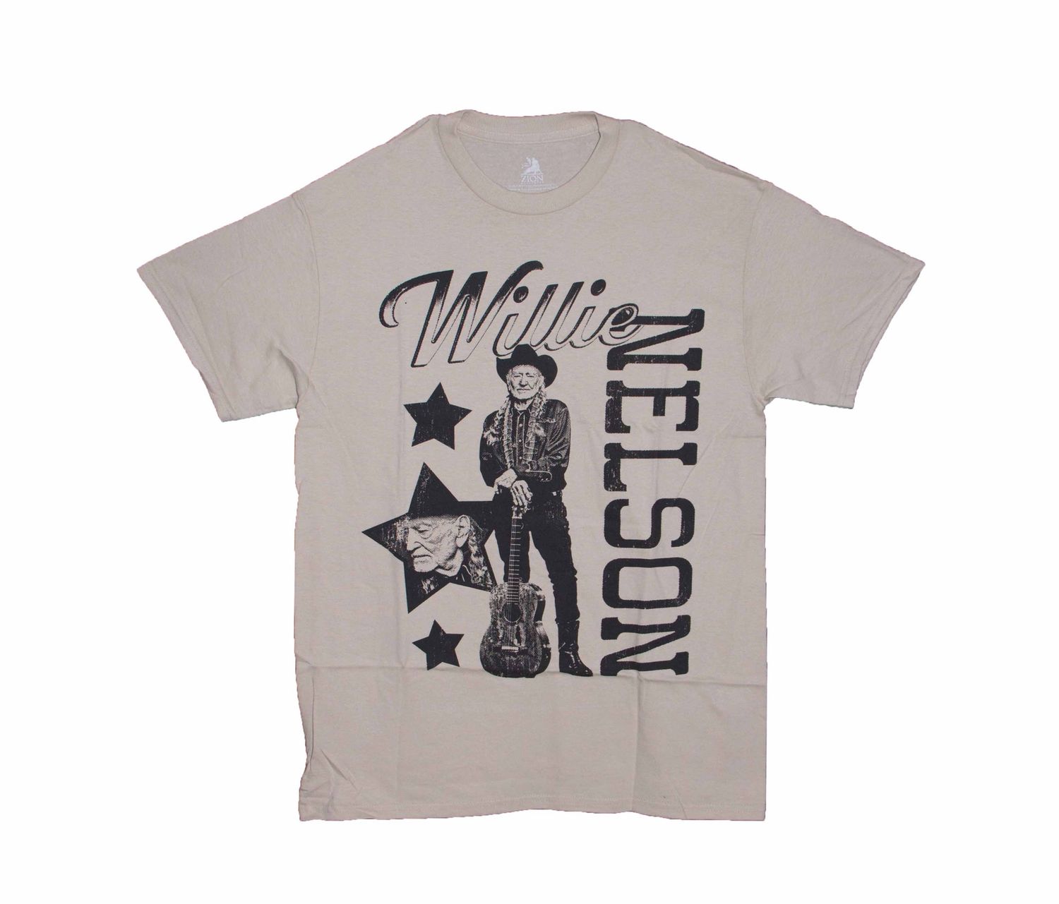 Willie Nelson Tan Star Collage - Tan