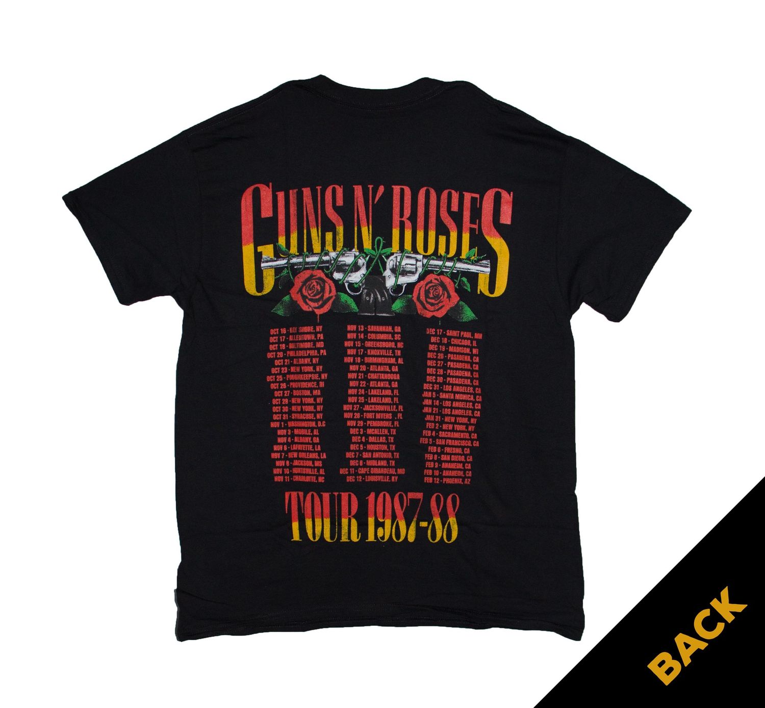 Guns N Roses - '87-'88 Tour Skull - BLK