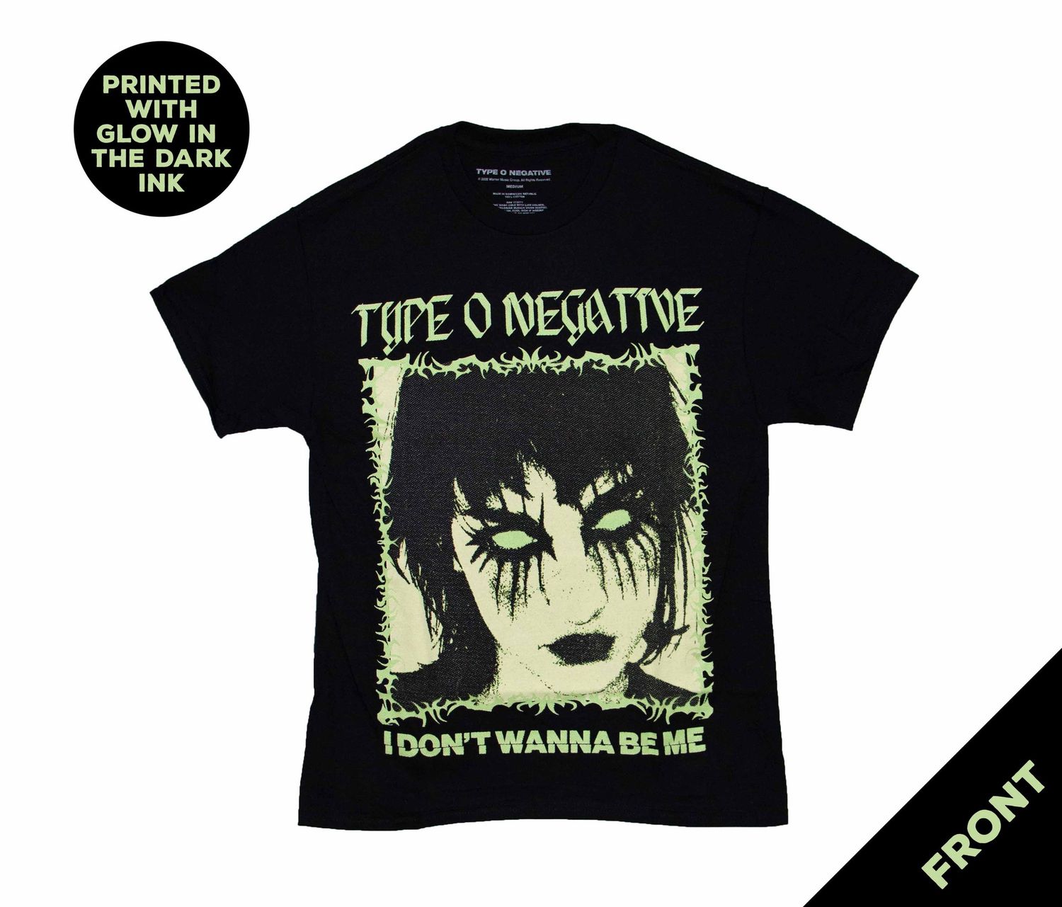Type O Negative - Don't Wanna Be Me GLOW Shortsleeve - BLK