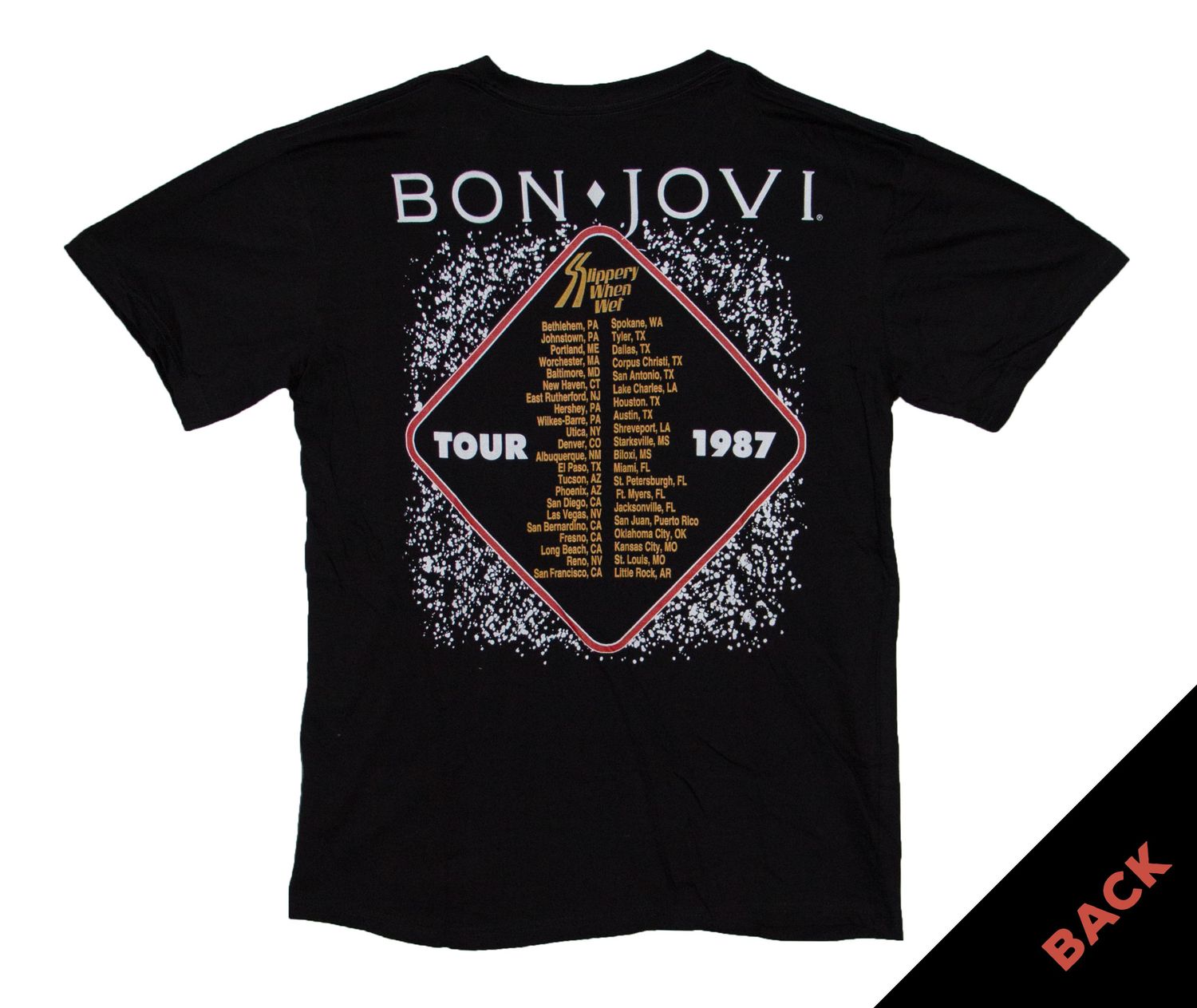 Bon Jovi - Slippery When Wet '87 - BLK