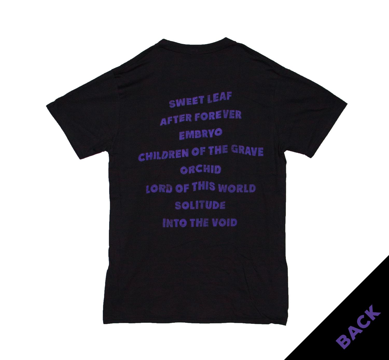 Black Sabbath - Master of Reality Album Tracklist Ver. 2 (Distressed)- BLK