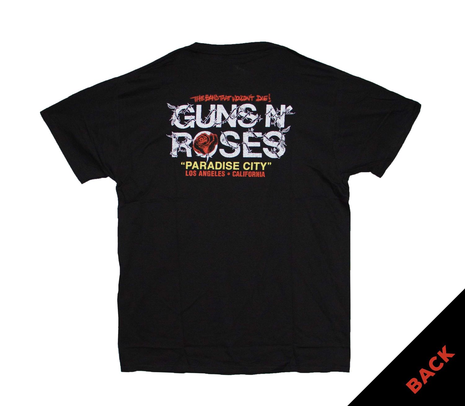 Guns N Roses - Rose Circle Paradise City - BLK