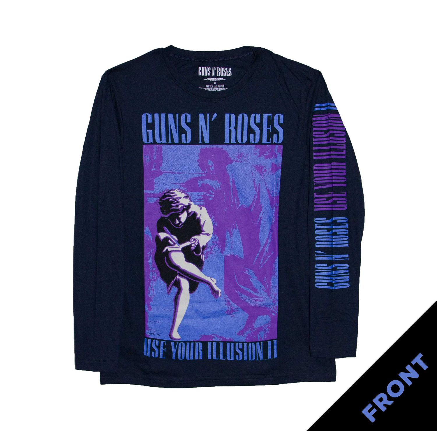 Guns N Roses Use Your Illusion II Get In  The Ring Longsleeve - NAVY