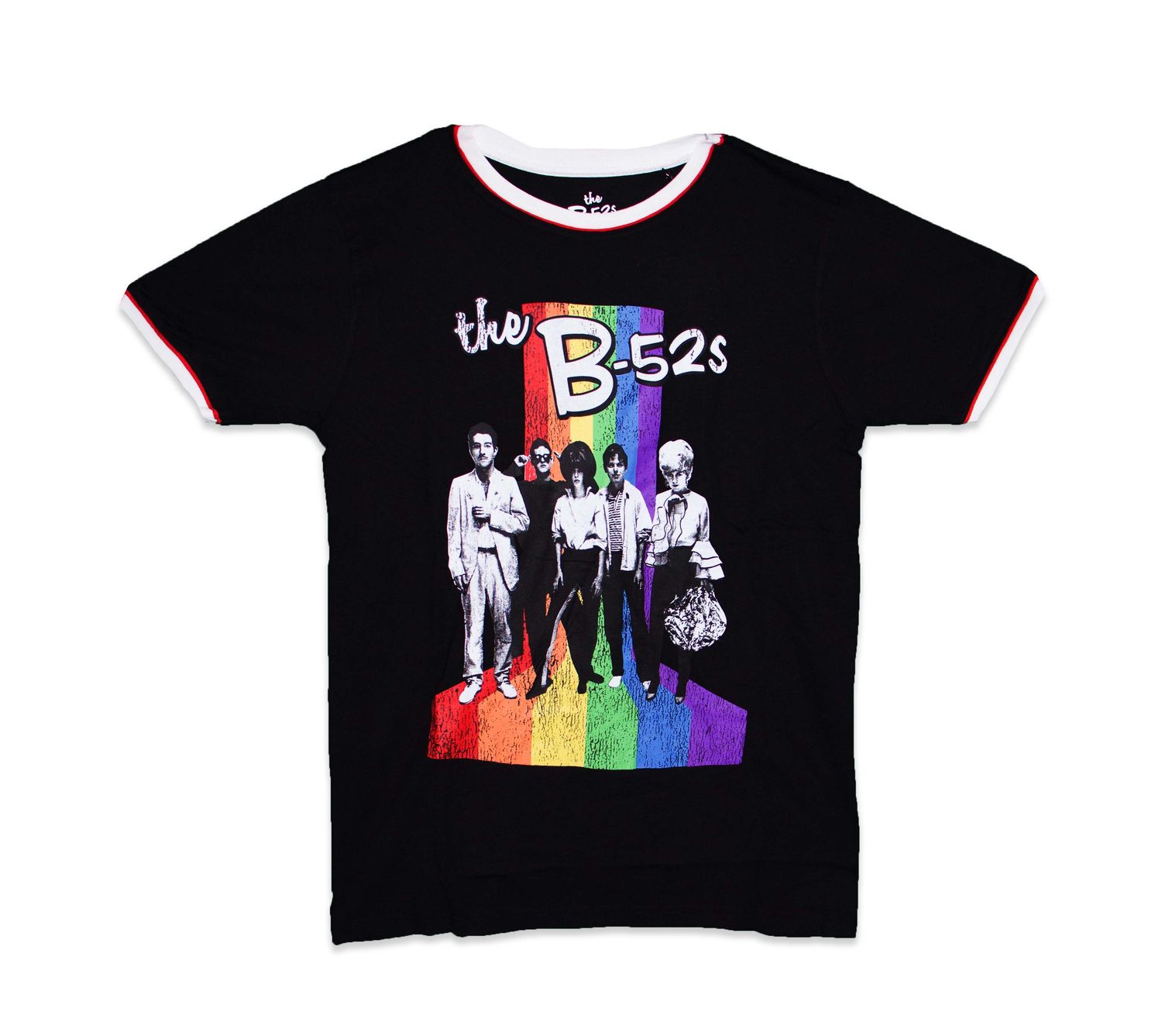 The B-52's Rainbow Stripes Ver. 3 (Ringer Collar) - BLK