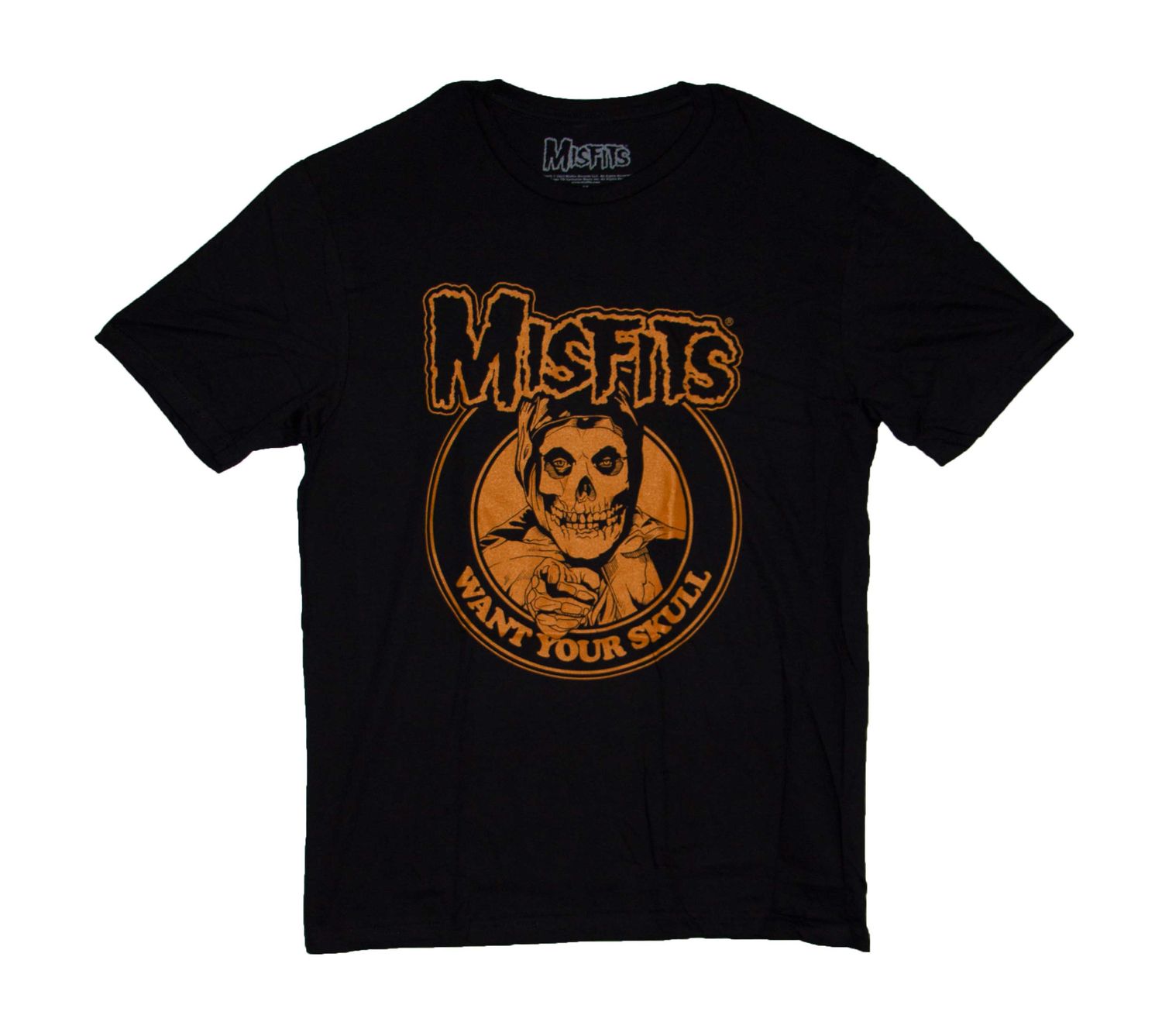 Misfits - Want Your Skull Orange - BLK
