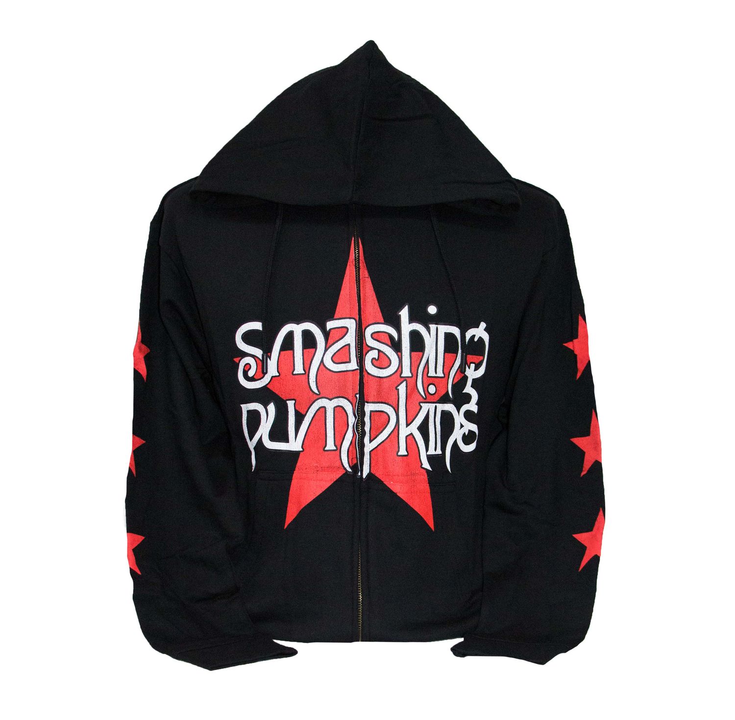 Smashing Pumpkins Star Logo Zip-Up Hoodie - BLK