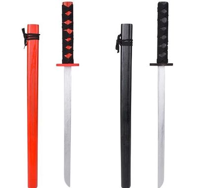 28" WOODEN NINJA SWORD-CARDED 4/31