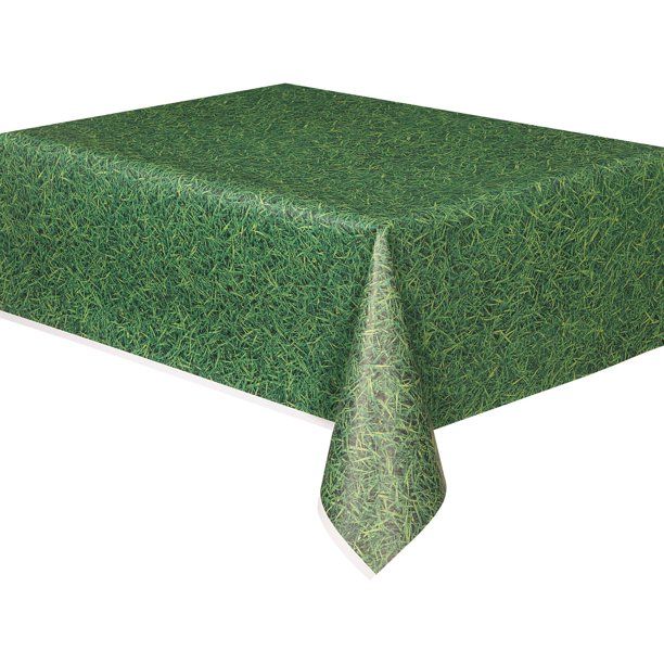 TABLE CLOTH  PLASTIC 1 54X108 SF/GRASS