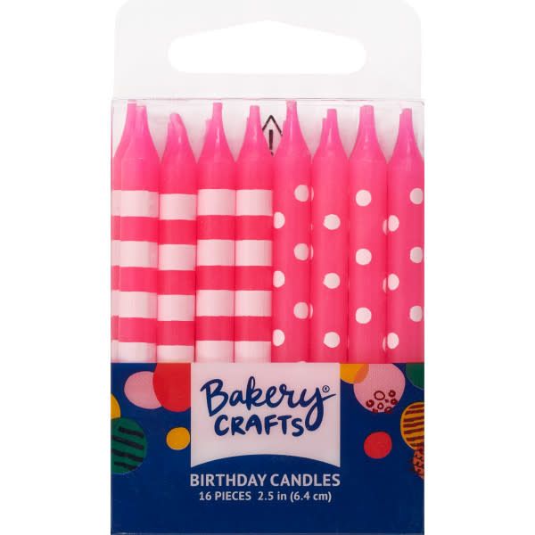 Pink Stripes &amp; Dots Specialty Candles