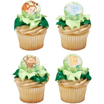 Baby Animals Cupcake Rings 4/pkt Baby Animals Cupcake Rings 4/pkt