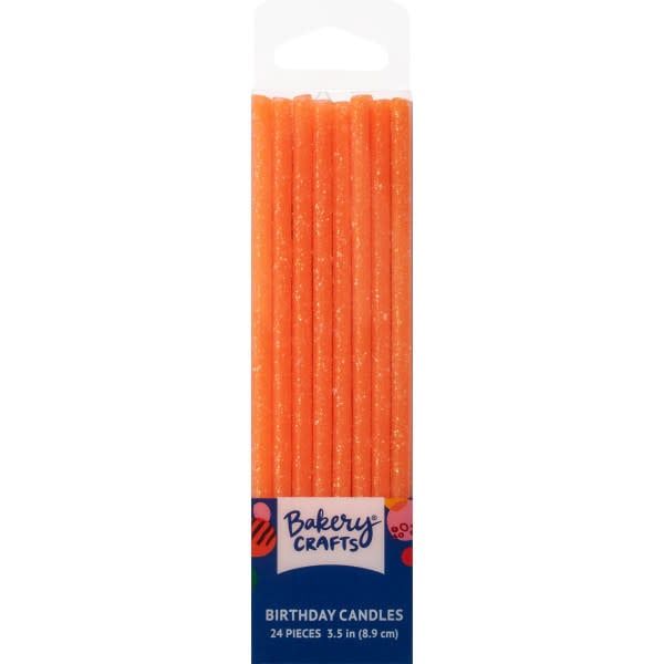 Orange Slim Glitter Specialty Candles Orange Slim Glitter Specialty Candles