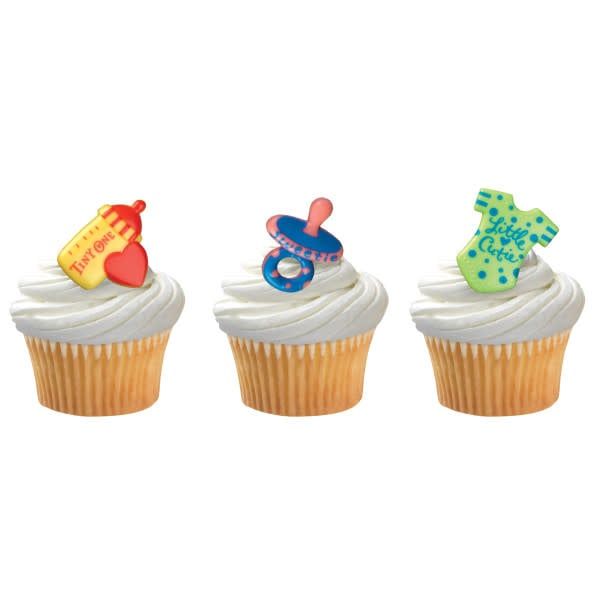 Baby Symbols Cupcake Rings 6/pkt