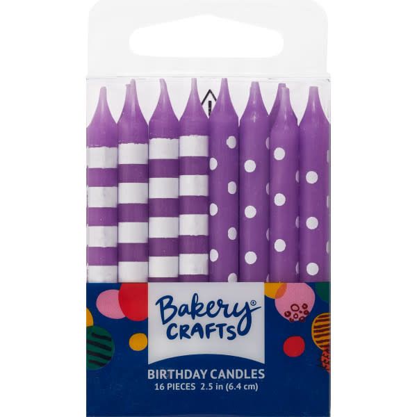 Purple Stripes & Dots Specialty Candles Purple Stripes & Dots Specialty Candles