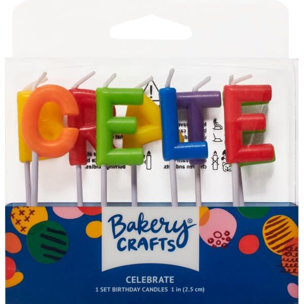 Celebrate Letters Specialty Candles