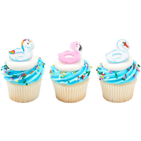 Pool Floaties Cupcake Rings 3/pkt Pool Floaties Cupcake Rings 3/pkt