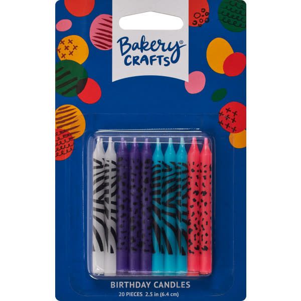 Bright Animal Print Specialty Candles Bright Animal Print Specialty Candles