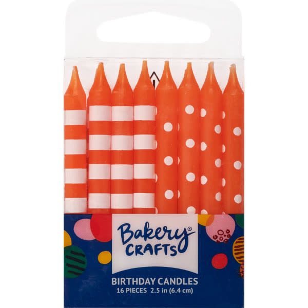 Orange Stripes & Dots Specialty Candles Orange Stripes & Dots Specialty Candles