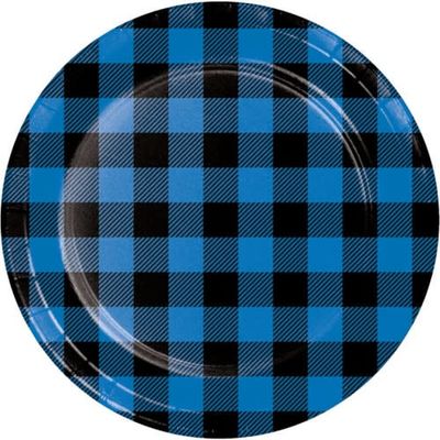 PLT9 SS 12/8CT BLUE BLACK BUFFALO PLAID PLT9 SS 12/8CT BLUE BLACK BUFFALO PLAID