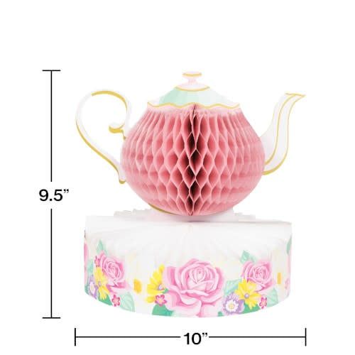 CENTERPIECE HC 3D 6/1CT FLORAL TEA PARTY