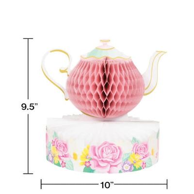 CENTERPIECE HC 3D 6/1CT FLORAL TEA PARTY