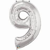 NUMBER NINE SILVER 34&quot; BALLOON