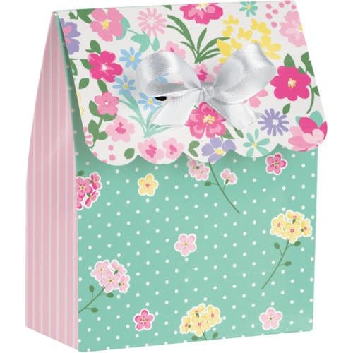FAVOR BAG W/RIBION 12CT FLORAL TEA PARTY FAVOR BAG W/RIBION 12CT FLORAL TEA PARTY