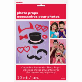 Valentines Day Photo Booth Props, 10ct Valentines Day Photo Booth Props, 10ct