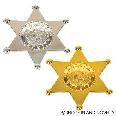 PLASTIC SHERIFF BADGE 2/pkt