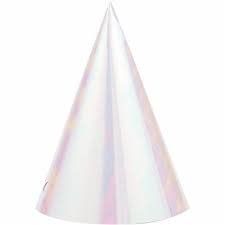 HAT CONE 12/8CT IRIDESCENT