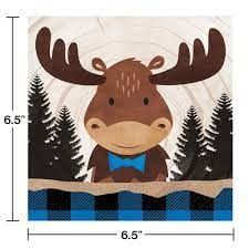 LUNCH NAPKIN 16CT MOOSE BUFFALO PLAID LUNCH NAPKIN 16CT MOOSE BUFFALO PLAID