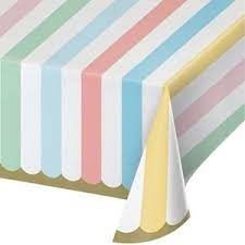 TABLE CLOTH  1CT 54X102 PASTEL CELEBRATIONS