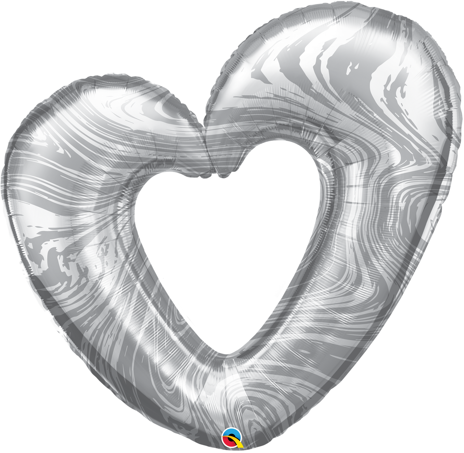 Open Marble Heart - Silver Open Marble Heart - Silver