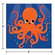 Banner Napkin 16CT 2P OCEAN CELEBRATION