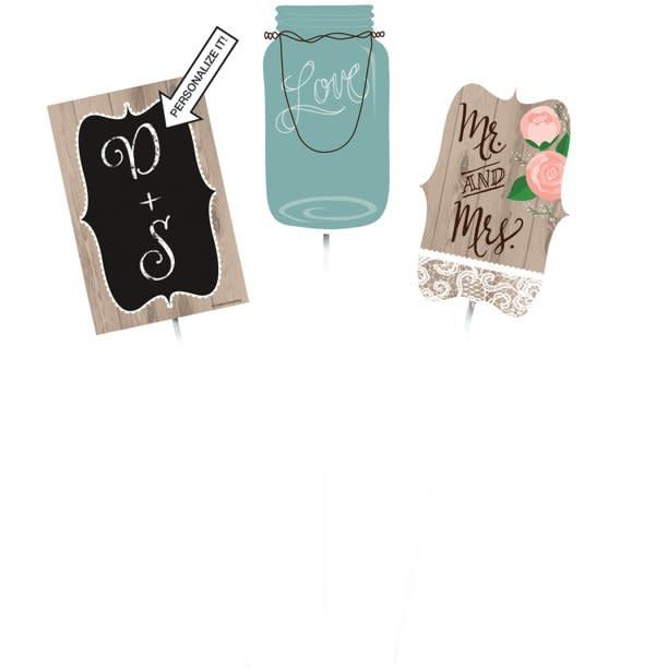 CP STICKS 6/3CT RUSTIC WEDDING CP STICKS 6/3CT RUSTIC WEDDING