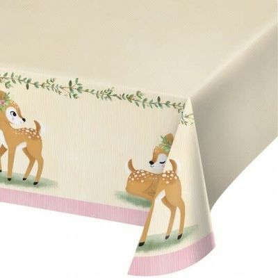 TABLE CLOTH 1CT 54X102 DEER LITTLE ONE TABLE CLOTH 1CT 54X102 DEER LITTLE ONE
