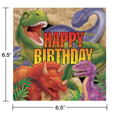 LUNCH NAPKIN 16/CT 3P DINO BLAST BDY