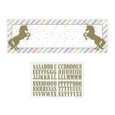 Giant Banner 1CT W/STCK UNICORN SPARKLE