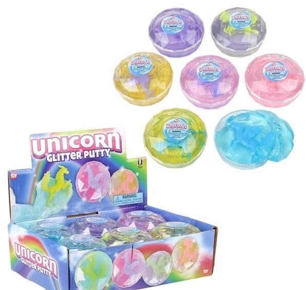2.25" UNICORN GLITTER PUTTY 2.25" UNICORN GLITTER PUTTY
